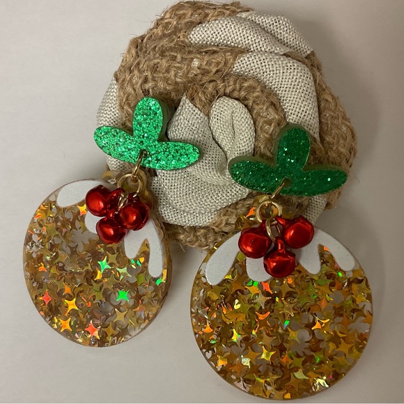 ❤️Christmas Ball/Ornament Earrings💚 - Picture 2 of 4